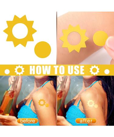 400-Piece Tanning Bed Stickers for Body, Funny Heart Labels, Self-Adhesive Sun Tan Stickers, 100 Pieces Per Roll - 1.2 x 0.8 Inches - Buy Online on GoSupps.com