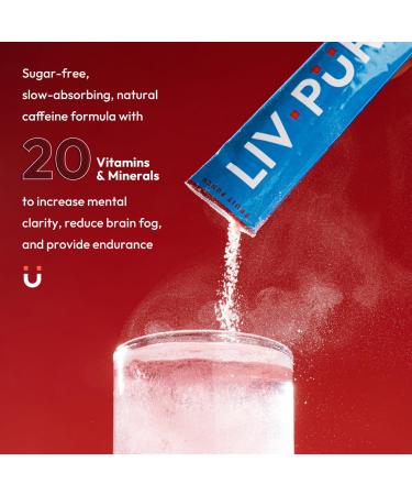 Energy Supplement Powder | Focus & Mental Clarity | Natural Caffeine Jitter-Free Energy | Vitamins B12 & C | NSF Certified | Fruit Punch - 15 Sticks - Buy Online on GoSupps.com