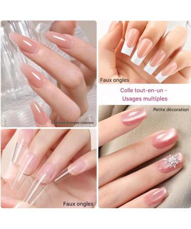  Peufcmi Nail Glue Remover for Pressed Nails Long-Lasting Strength and Quick Removal | Strong Hold Gel Nail Glue with Remover | For Women and Girls Beginners Daily Use and Travel - Buy Online on GoSupps.com