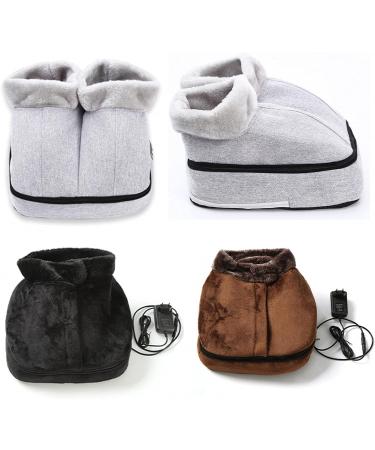 Buy AxtMR Heated Slippers - Removable Zipper Foot Warmer Quick Heating Gray Split Design | International Shipping Available - Buy Online on GoSupps.com