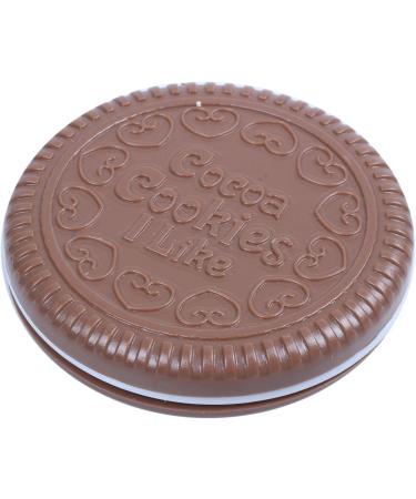 Myhoomowe 1x Cute Cookie Shaped Design Mirror Makeup Comb Brown - Buy Online on GoSupps.com
