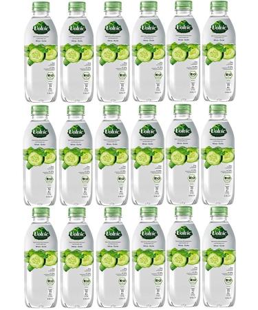 Volvic Essence ORGANIC Cucumber Mint Basil 18 x 750ml inc. DISPOSABLE deposit