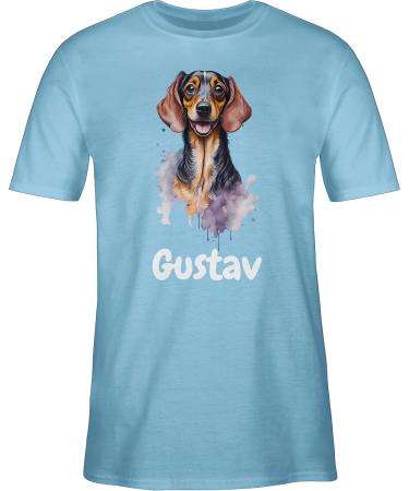Personalized Dachshund T-Shirt for Dog Owners - Custom Name Gift | Shirtracer - Light Blue XL - Buy Online on GoSupps.com