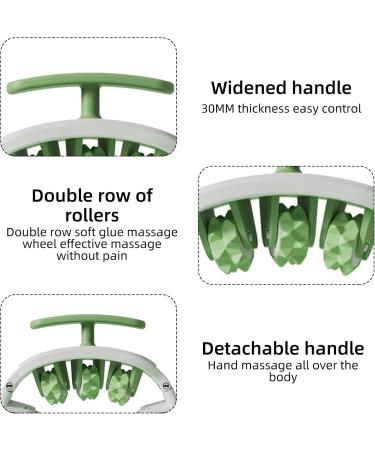 Maxant 360 3D Foam Massage Roller - Ultimate Muscle Relief & Leg Massager (White/Green) - International Shipping Available - Buy Online on GoSupps.com