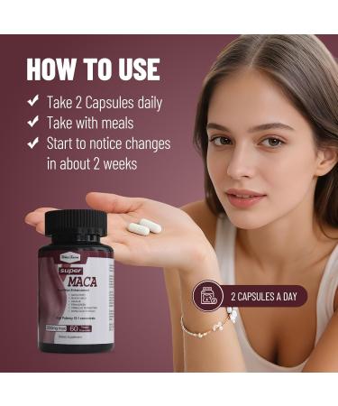 Wins Town Super Maca Capsules Hips Enhancement Herbal Supplements Support Women's Extreme Curve 60 Count - Buy Online on GoSupps.com