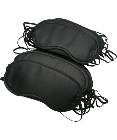 Blindfold Sleep Masks Set of 50 with Earplugs - Team Building Games Party Eye Shade Cover for Women Men Kids - Adjustable Strap and Nose Pad - 4 Layers Black - Buy Online on GoSupps.com