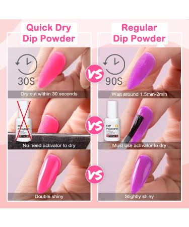 REDNEE 21 Pcs Easter Candy Colors Dip Powder Nail Kit - Pastel Acrylic Dipping Powder Set for Manicures| RE36 - Buy Online on GoSupps.com