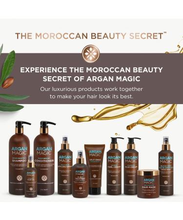 Argan Magic Medium Hold Pomade | Argan Oil Hair Styling Texture & Definition | Paraben Free Cruelty Free Made in USA (8 Oz - Buy Online on GoSupps.com