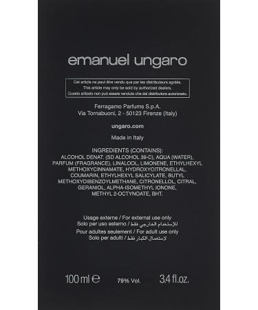Ungaro III Parfum Aromatique for Men EDT Spray 3.4 Ounce - Buy Online on GoSupps.com