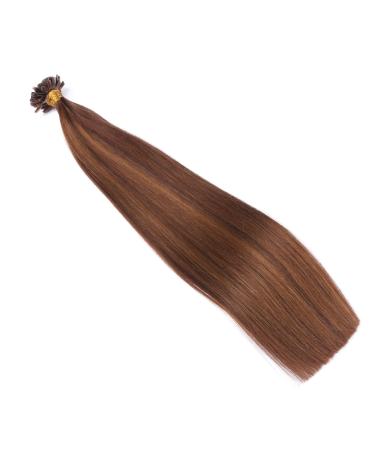 Keratin Bonding Hair Extensions #4/30 Mix - 70cm - 50 Strands - 100% Remy Real Hair - U-Tip - Novon Hair Extensions - Buy Online on GoSupps.com