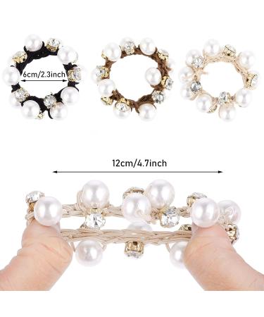 Yolev 3PCS Pearl Hair Tie Set - Elegant Pearl Hair Accessories for Women and Girls - Buy Online on GoSupps.com