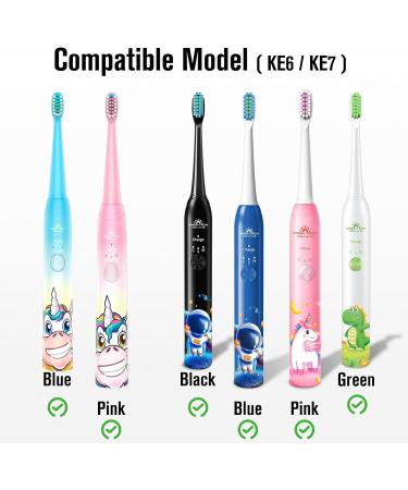 Dada-Tech Replacement Heads for DT-KE6 & DT-KE7 Electric Children's Toothbrush - 4 Pack (White) | International Shipping Available - Buy Online on GoSupps.com