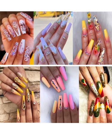 500pcs Natural Coffin Acrylic Nails - Half Cover Ballerina Tips | Long False Nail Set with Box | 10 Sizes Included - Buy Online on GoSupps.com