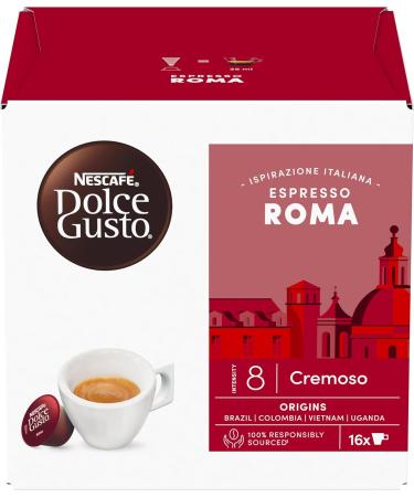 Nescaf Dolce Gusto Espresso Roma Caff 6 boxes of 16 capsules (96 Capsules) - Buy Online on GoSupps.com
