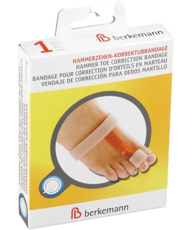 Berkemann Hammer Toe Correction Bandage - Night Shoe Pads | One Size Multicoloured Beige & Orange - International Shipping Available - Buy Online on GoSupps.com