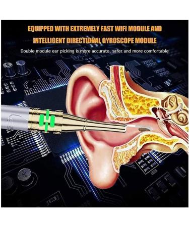 JYYBN Smart Visual Ear Wax Removal Tool Camera - Silver | 3.5mm Camera & Lights Ear Cleaning Kit for Travel & Outdoors - Buy Online on GoSupps.com