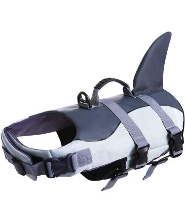 ASENKU Dog Life Jacket Safety Vest for Swimming and Boating - Gray, X-Large - Buy Online on GoSupps.com
