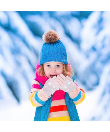 QKURT Kids Winter Knit Gloves - 3 Pairs Full-finger Stretch Gripper Magic Gloves for Boys and Girls Age 4-9 - Buy Online on GoSupps.com