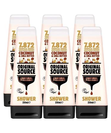 Original Source Moisturising Coconut & Shea Butter Shower Gel 250ml (PACK OF 6)