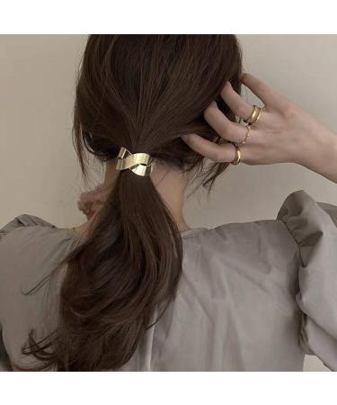 2pcs Ponytail Holders for Women & Girls | Elastic Hair Ties & Wrap Rope | Perfect Ladies Head Accessories Gift - Buy Online on GoSupps.com