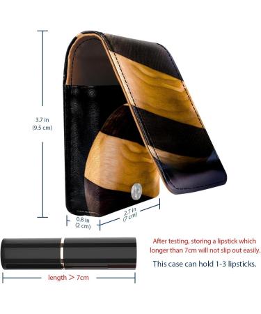 Buy Leather Lipstick Case with Mirror | Mini Lip Gloss Organizer | Wooden Ball P948x0jxjs | International Shipping Available - Buy Online on GoSupps.com