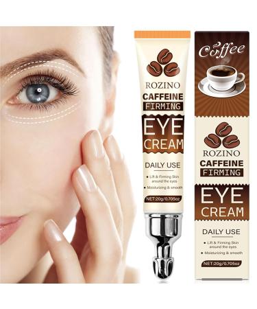 Collagen Eye Cream for Women - Hydrating & Nourishing Eye Treatment to Reduce Wrinkles Dark Circles - With Honey Aloe Coconut Oil (0.7OZ CAFFEINE) CAFFEINE 0.7 Ounce (Pack of 1) - Buy Online on GoSupps.com