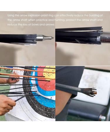 DIOLILI Stainless Steel Arrow Shaft Explosion-Proof Ring + Aluminum Arrow Inserts for OD19/64 Arrows - Hunting Bow Accessories - Buy Online on GoSupps.com