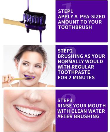 Purple Teeth Whitening Toothpaste for Instant Results - Stain Removal & Color Correction | Adults - Buy Online on GoSupps.com