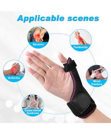 Fasola Reversible Thumb Brace - Breathable Thumb Support with Metal Splint - Carpal Tunnel & Arthritis Relief - L Rose - Buy Online on GoSupps.com
