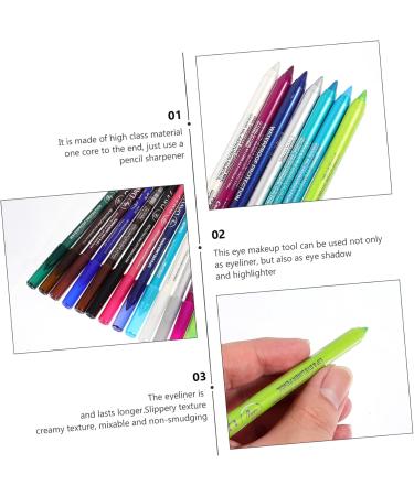 FOYTOKI 14pcs Eyeshadow Pencil Set Eye Makeup Accessory Eyeliner Pencil Cosmetic Accessories Girl Eye Liner Drawing Pencil Eyeliner Drawing Tool Makeup Pencil Eye Lining Tool - Buy Online on GoSupps.com