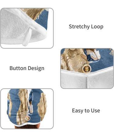 Super Absorbent Labrador & Golden Retriever Dog Hair Towel 2 Pack - Quick Dry Hair Turbans for Women & Girls - Buy Online on GoSupps.com