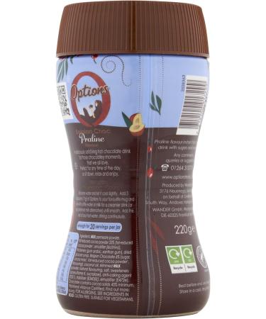 Options Hot Chocolate Winter Edition - Belgian Chocolate & Praline Flavour - Limited Edition Christmas Treat - 220g Jar - Buy Online on GoSupps.com