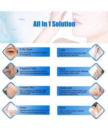 Tuecota Ice Roller - Face & Eye Puffiness Relief | Skin Roller for Brightening, Pore Shrinkage & Wrinkle Reduction | Tighten Skin & Pain Relief Massage Roller - Buy Online on GoSupps.com