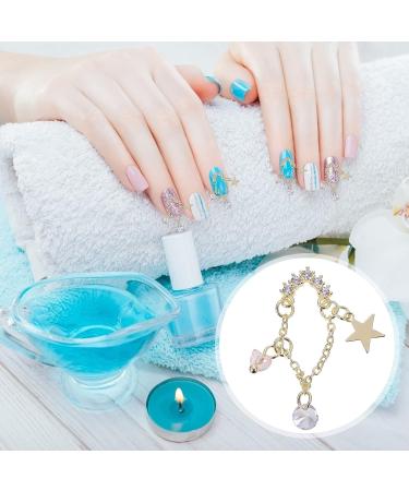 KALLORY 9pcs Art Zircon Tips Stickers - Manicure Accessories Set for Elegant Nail Decoration - Metal Decors, Rhinestone Charms - 3.2X1.1X0.5CMx3pcs - As Shown - Buy Online on GoSupps.com