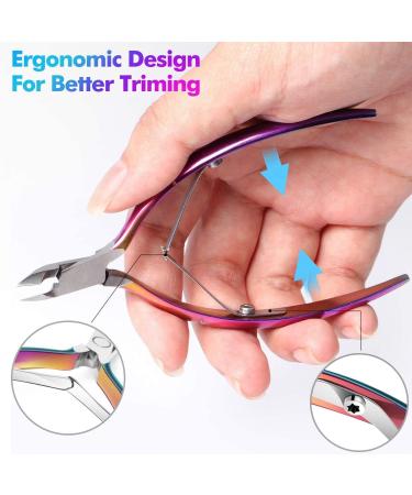 Chameleon Cuticle Trimmer and Pusher Set - Professional Manicure and Pedicure Tools for Fingernails and Toenails - Buy Online on GoSupps.com