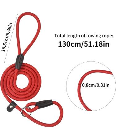 Avodova 2-Piece Adjustable Dog Leash Set | 1.3m Braided Nylon Leash for Small & Medium Dogs | Durable Training Tow Lines - Buy Online on GoSupps.com