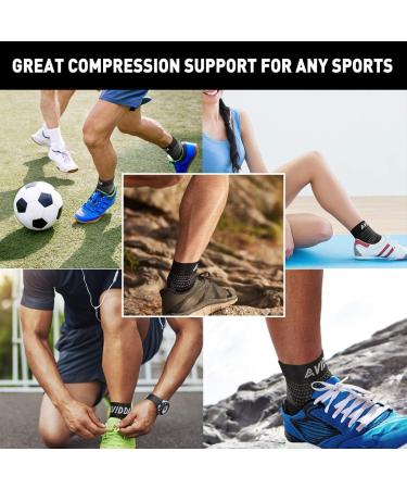 AVIDDA Plantar Fasciitis Compression Foot Sleejsonjarer, 2 Pairs - Ankle Support Brace for Men and Women - Buy Online on GoSupps.com