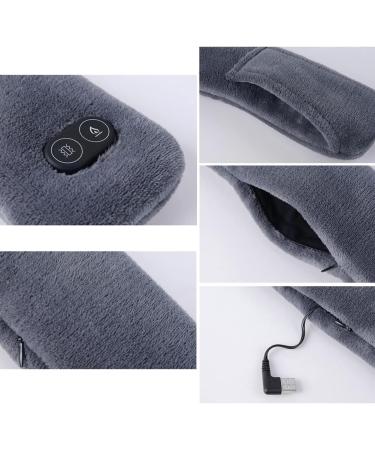 Ekakashop USB Heating Pillows & Scarves - Massage Neck Warmer 3 Speed Levels Soft & Warm for Winter - Unisex Light Brown - Buy Online on GoSupps.com