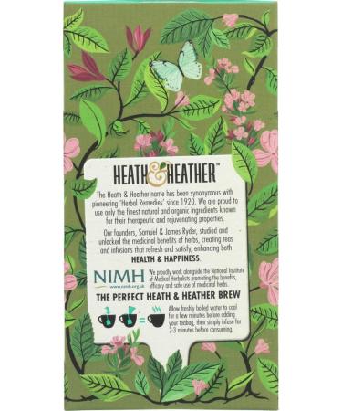 HEATH & HEATHER Organic Moroccan Mint Green Tea - 20 Count | Refreshing & Natural - Buy Online on GoSupps.com