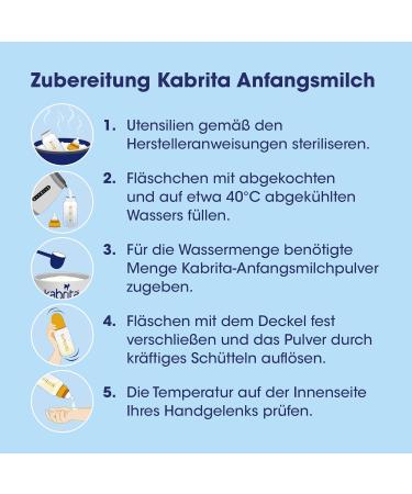 Kabrita Goat Milk Formula for Infants 0-6 Months | High-Quality Nutritional Baby Food | 800g Baby Milk Powder - Buy Online on GoSupps.com