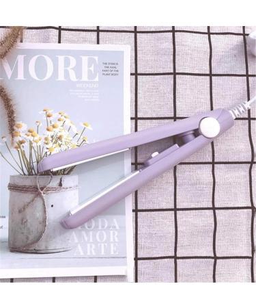 1 Pc Mini Hair Curler - Ceramic 2 in 1 Curler & Straightener for Short & Fine Hair - 1/2 Inch Barrel - Compact & Portable (Purple - Buy Online on GoSupps.com