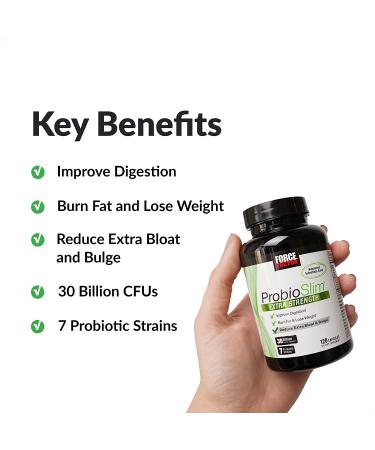 Force Factor ProbioSlim Extra Strength - 120 Capsules with 30 Billion CFU for Gut Health - Buy Online on GoSupps.com