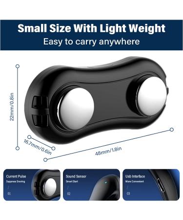 Mini Electric Anti Snoring Device | USB Rechargeable Snoring Solution for Better Sleep - Buy Online on GoSupps.com