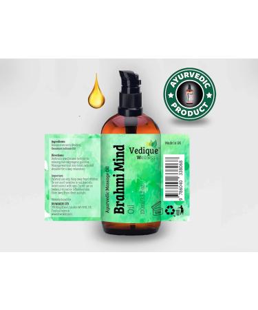 VEDIQUE Remedies Brahmi Mind Oil 500ml | Ayurvedic Head Massage Oil for Relaxation & Nourishment | All Natural Deeply Calming Formula | International Shipping Available - Buy Online on GoSupps.com