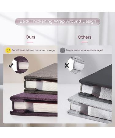 Popotop Large Self-Adhesive Photo Album | Scrapbook DIY Gift for Mom, Family, Baby, Wedding | 40 Pages, Metal Pen, Plastic Board | Dark Purple 11.5 x 10.6 - Buy Online on GoSupps.com