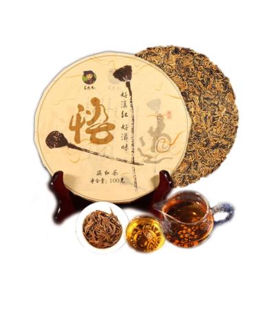 100g (0 22LB) Mini g teau au Yunnan Glod Buds Th noir Th rouge Th nouveau Th de printemps Th en bonne sant Nourriture verte
