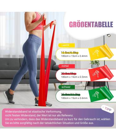 Ching Fitness Straps 3-Set - 1.8m Gymnastics Bands with 3 Resistance Levels for Yoga Pilates Strength Training & Physiotherapy | Includes Carrying Bag & Instructions - Buy Online on GoSupps.com