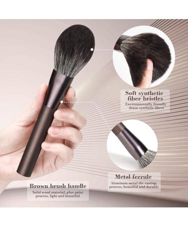 DUAIU Makeup Brushes 12pcs Makeup Brush Set Travel Make Up Brushes with Carry Case Foundation Blending Powder Blush Make-up Brush Kits Gift for Women Birthday Xmas Brown (with Case) - Buy Online on GoSupps.com