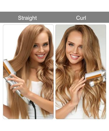 Fast Heat Styling Tool: Multi-Functional Dual Voltage Iron for Straight/Curly Hair - Travel Curling Iron (Yellow) - Buy Online on GoSupps.com