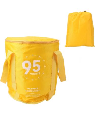 Foot Soaking Bath Bag Lightweight Preventing Tipping Folding Foot Bath Bag for Outdoors for Picnic Water Container (Mango Yellow) - Buy Online on GoSupps.com